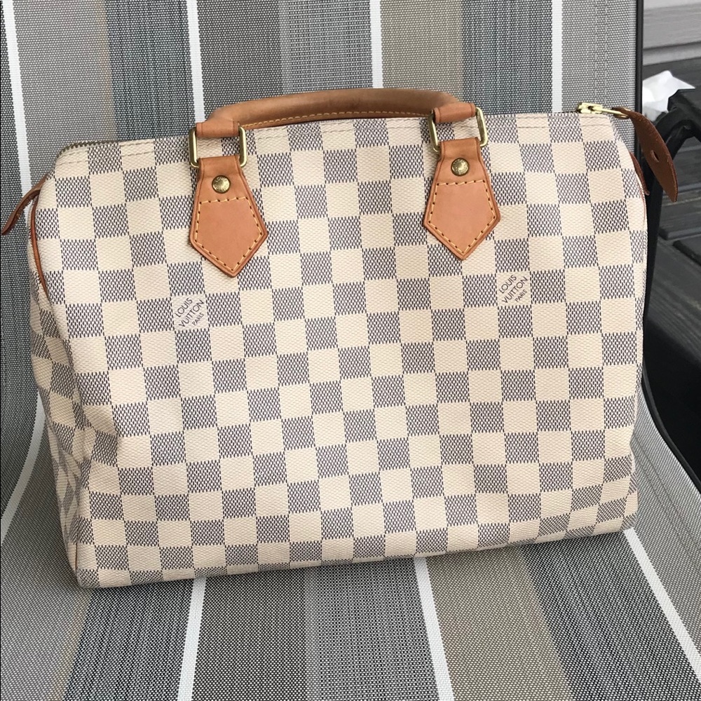 SOLDLouis Vuitton Speedy 30 Damier Azur